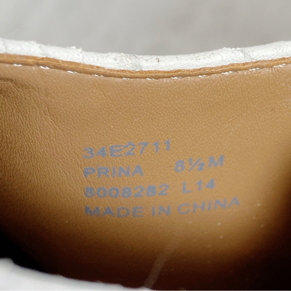 Calvin Klein PRINA White Python Embossed Wedge Sa… - image 7